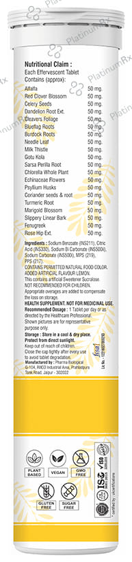 Eur Health Detox Effervescent Tablet Lemon