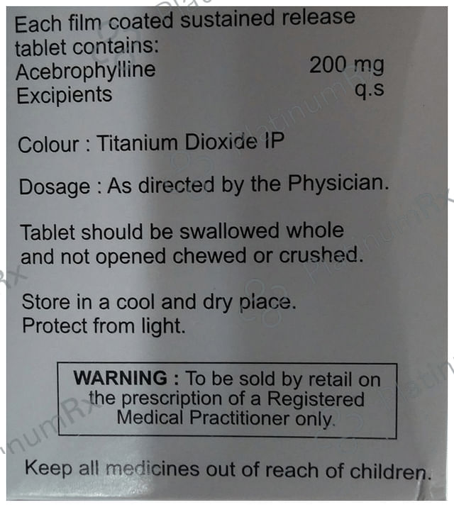 Macphylline SR 200mg Tablet 10s