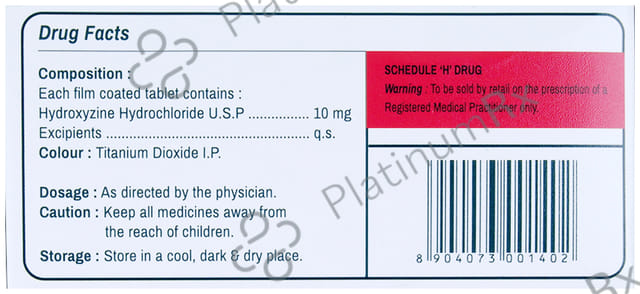 Vistarax 10mg Tablet 10s