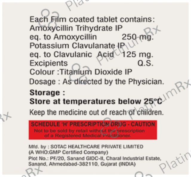 Amoxineta CV 125/250mg Tablet 6s