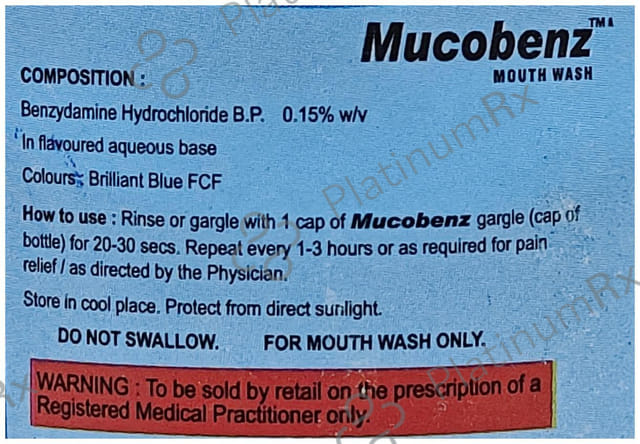 Mucobenz Mouth Wash 200 Mouth Wash