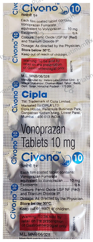 Civono 10mg Tablet 10s