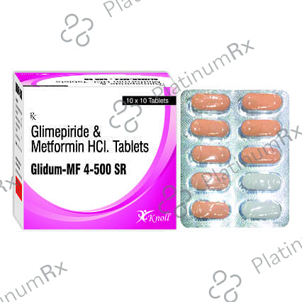 Glidum MF 4/500mg Tablet SR 10s