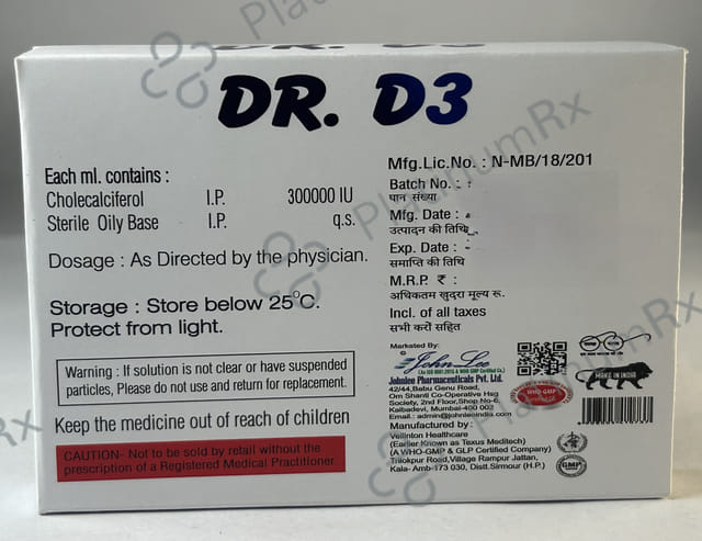Dr D3 300000IU Injection 1ml