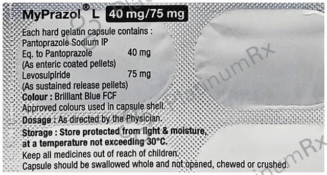 Myprazol L 75mg/40mg Tablet