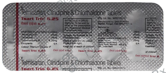Tsart Trio 40/10/6.25mg Tablet 10s