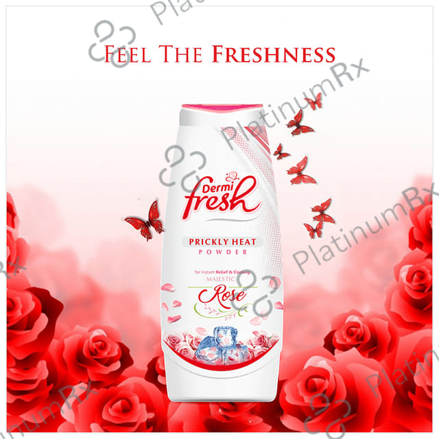 Dermifresh Prickly Heat Majestic Rose Flavour Powder 150gm