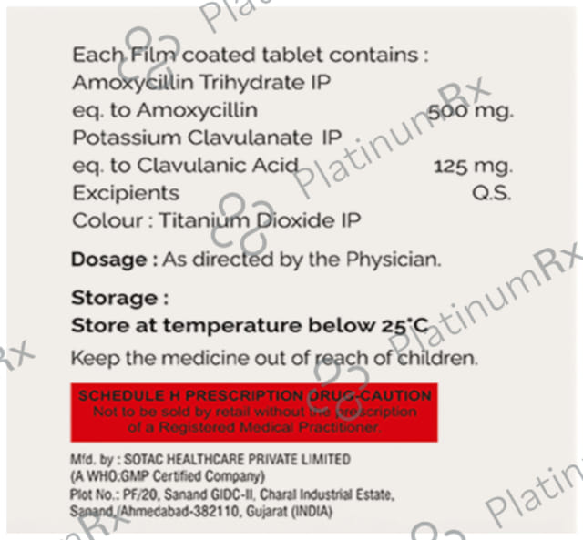 Amoxineta-CV 625 Tablet