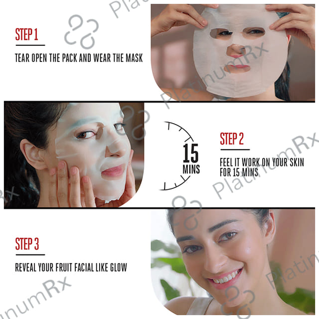 Lakme Blush & Glow Sheet Mask Strawberry Blast