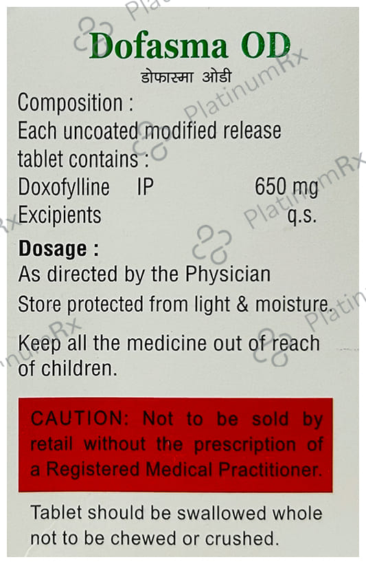 Dofasma OD 400mg Tablet 10s