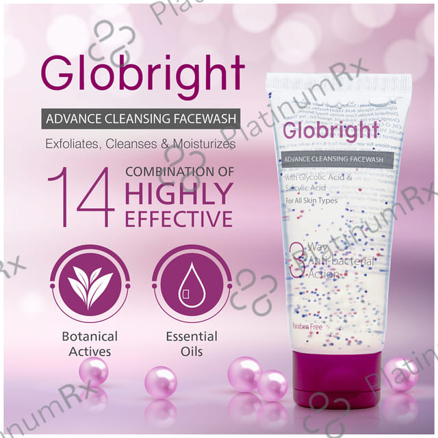 Globright 3 Way Anti-Bacterial Action Advance Cleansing Face Wash