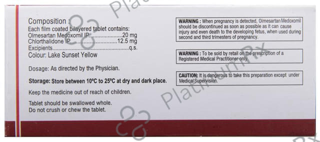 Olmin 12.5/20mg CH Tablet 15s