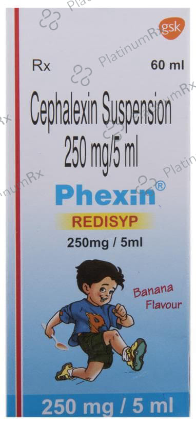 Phexin 250mg Banana Suspension 60ml
