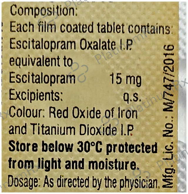 Stalopam 15mg Tablet 10s