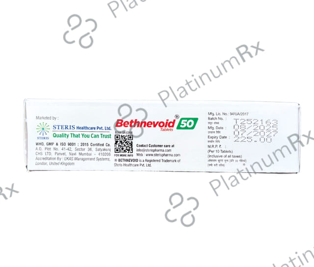 Bethnevoid 50mg Tablet 10s