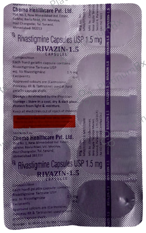 Rivazin 1.5mg Capsule 10s