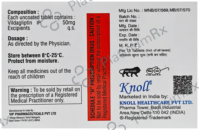 Vildanol 50mg Tablet