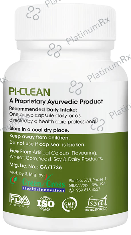 Vitagreen Pi-Clean 500mg Capsule