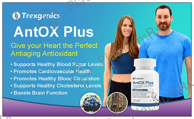 Trexgenics Antox Plus Bilberry Pine Bark Veg. Capsules