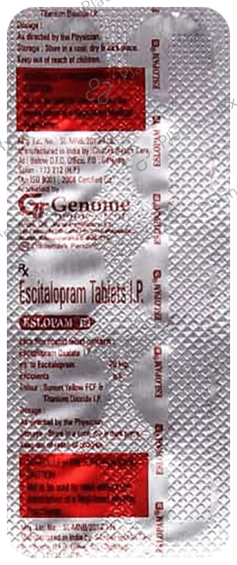 Eslopam 20mg Tablet 10s