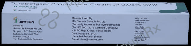 Jovate 0.05% Cream