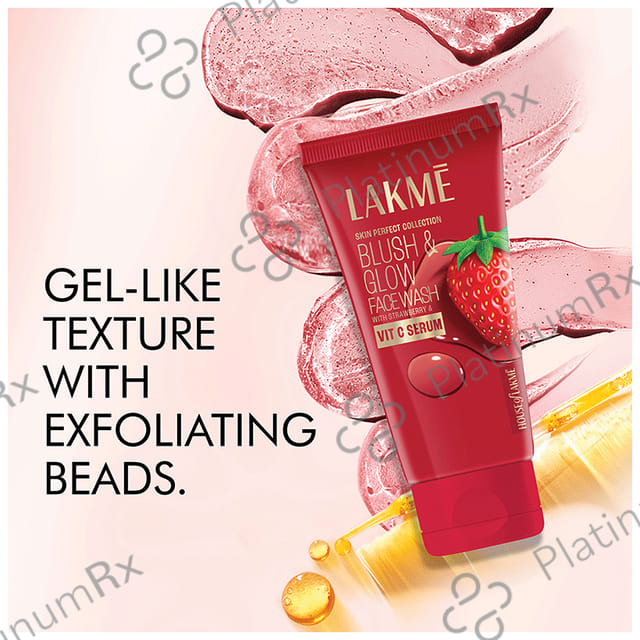 Lakme Blush & Glow Face Wash Strawberry Blast