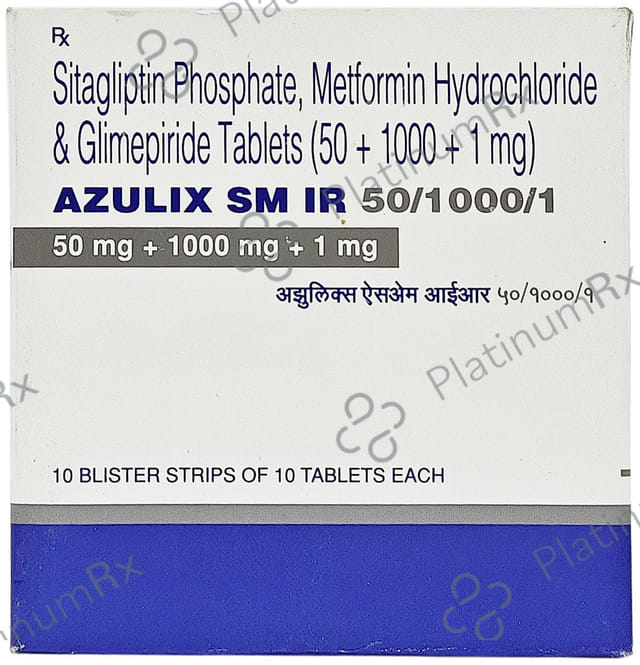 Azulix SM 1/50/1000mg Tablet IR 10s