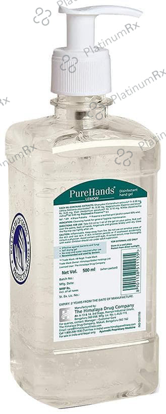 Himalaya Wellness Pure Lemon Flavour Hands Sanitizer 500ml