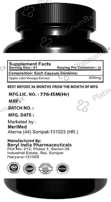 Merimed Apple Cider Vinegar Capsule