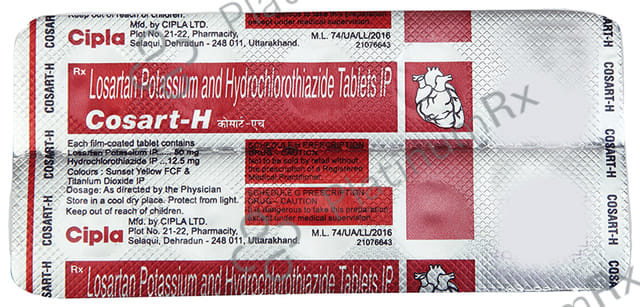 Cosart H 50/12.5mg Tablet 10s