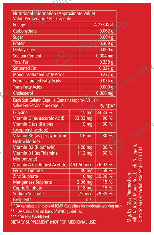 Clide Multipace Soft Gelatin Capsule