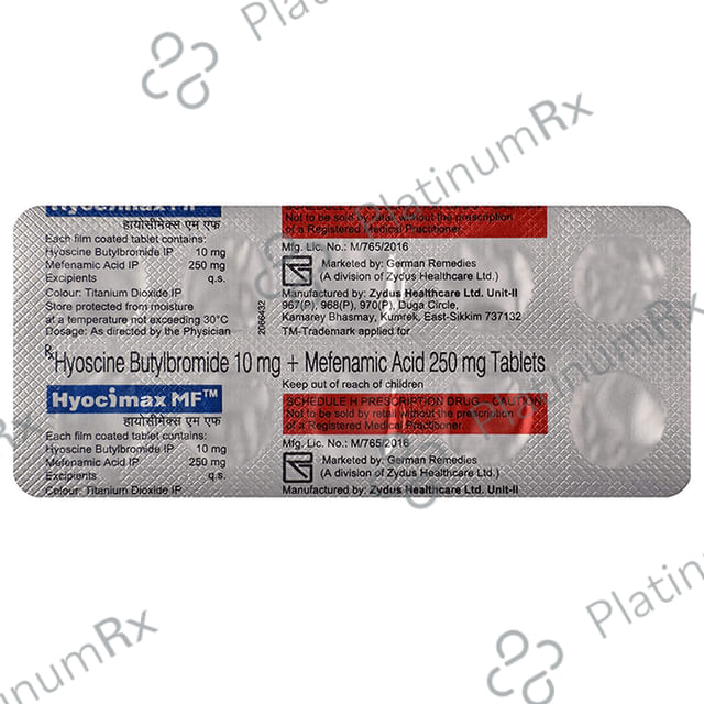 Hyocimax MF 10/250mg Tablet 10s