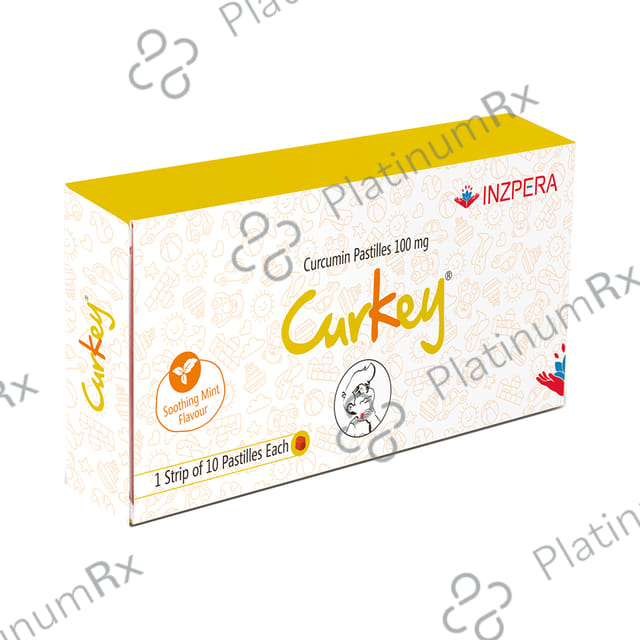 Curkey Curcumin 100mg Pastilles Soothing Mint 10s