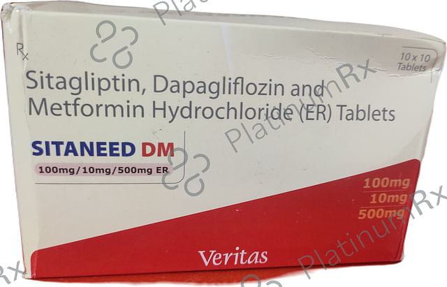 Sitaneed DM ER 10/500/100mg Tablet 10s