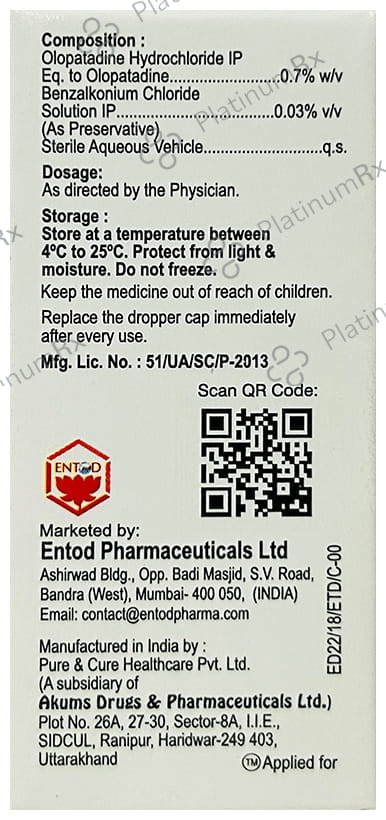 Enpat 0.7 Eye Drop 5ml