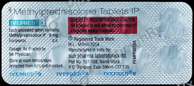 Ivepred 8mg Tablet 10s