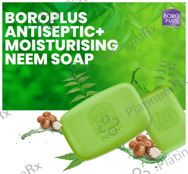 Boroplus Antiseptic + Moisturising Soap (125gm Each) Neem 6 units