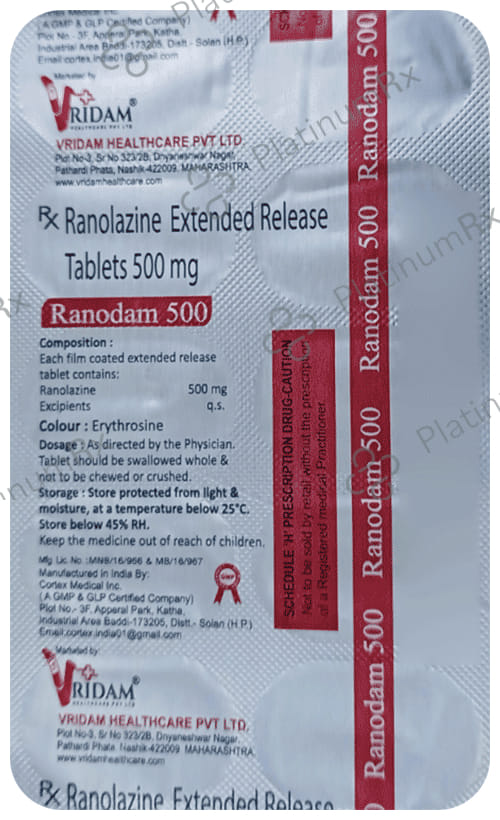 Ranodam 500 Tablet ER