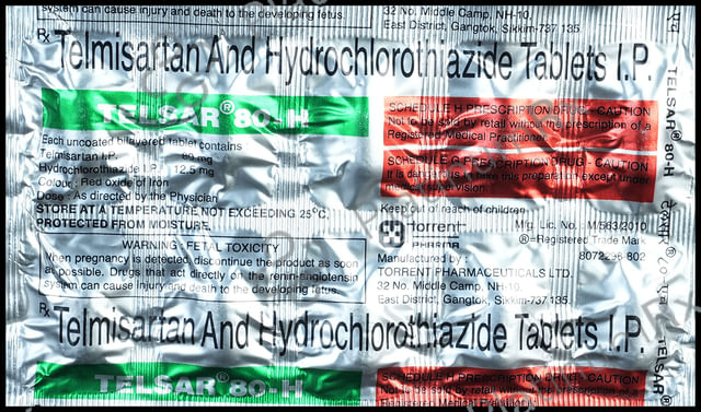 Telsar 12.5/80mg Tablet H 10s