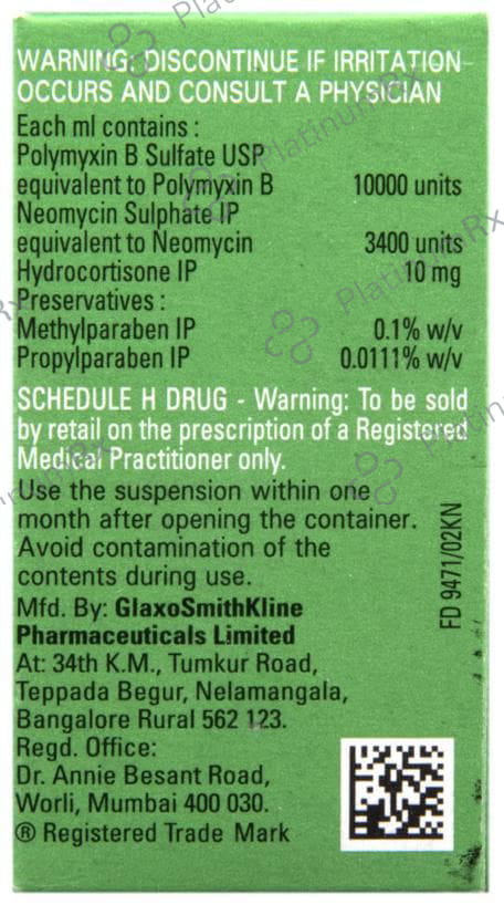 Neosporin H 3400/10000IU Ear Drop 5ml