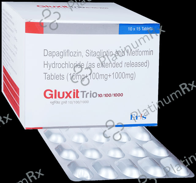 Gluxit Trio 10/1000/100mg Tablet ER 15s