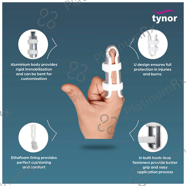 Tynor F 02 Finger Cot Splint Small 1s