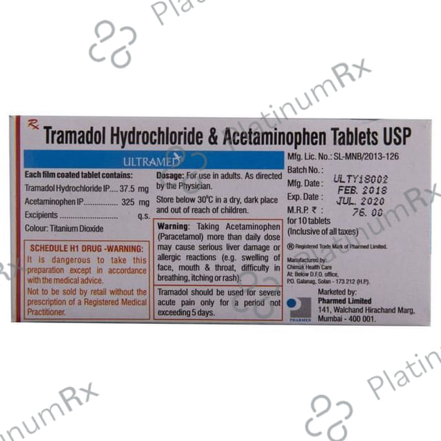 Ultramed 325/37.5mg Tablet 15s