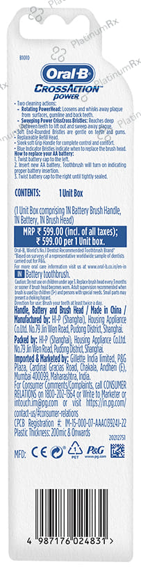 Oral-B Cross Action Power Toothbrush