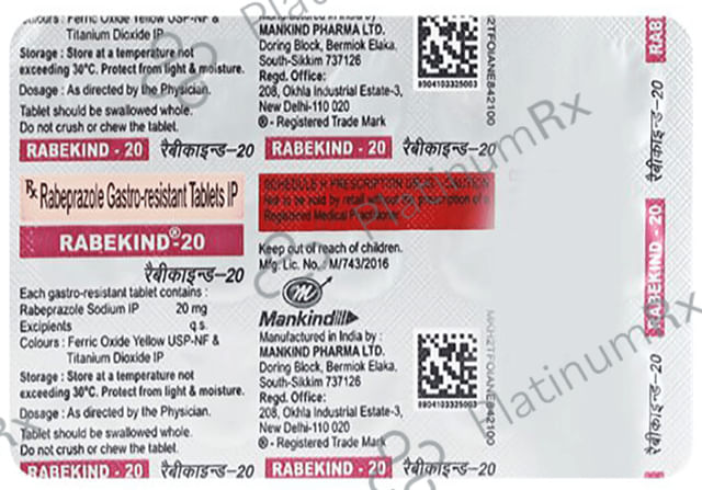 Rabekind 20mg Tablet 15s