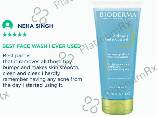 Bioderma Sebium Moussant Purifying Cleansing Foaming Gel 200ml