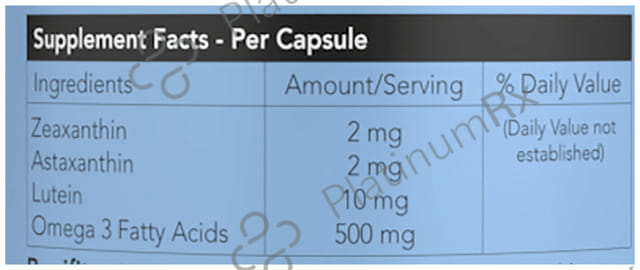 Briyo OptiVital with Zeaxanthin, Astaxanthin, Lutein & Omega 3 - Softgel for Eye Health & Nutrition