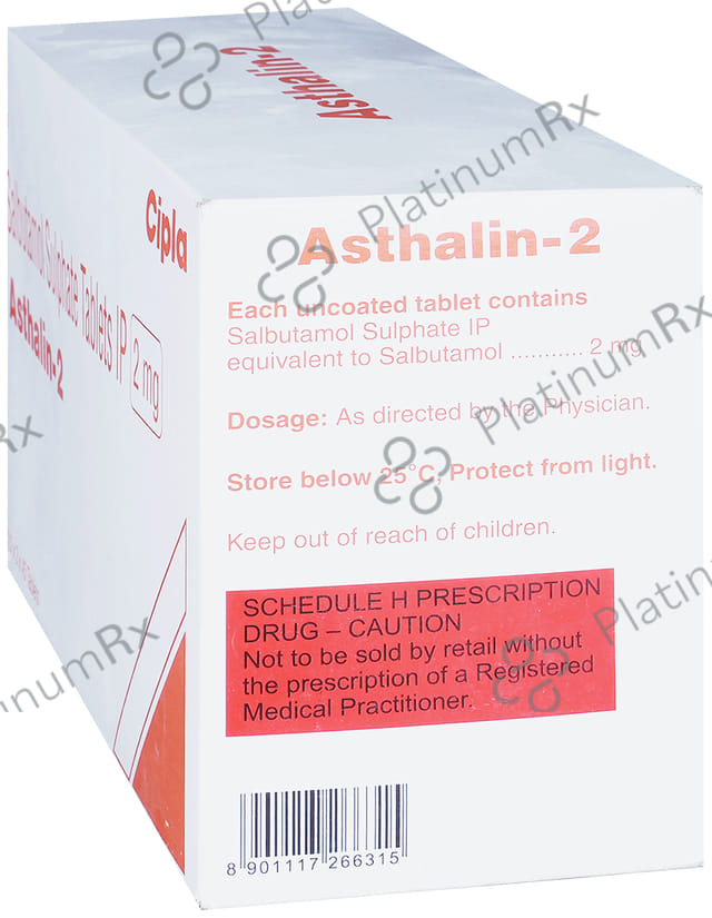 Asthalin 2mg Tablet 45s