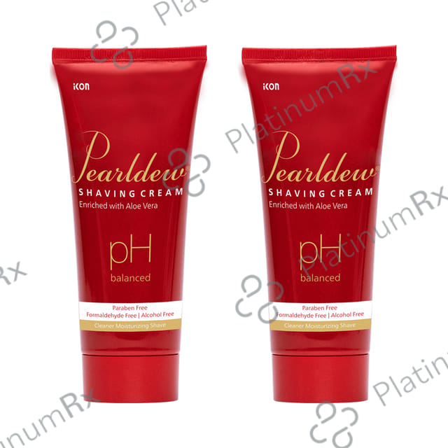 Pearldew PH Balanced Shaving Cream (100gm Each) 2 Tubes