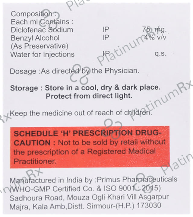 Diclonac 25mg/ml Injection